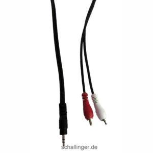 1 x 3,5 mm Klinkenstecker auf 2 x Cinchstecker