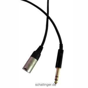 1 x 6,3 mm Klinkenstecker auf 1 x XLR Stecker